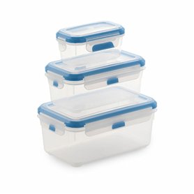 Ensemble de 3 Boîtes à Lunch SP Berner super lock Rectangulaire Transparent Plastique (3 Unités)