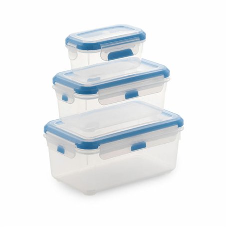 Ensemble de 3 Boîtes à Lunch SP Berner super lock Rectangulaire Transparent Plastique (3 Unités)