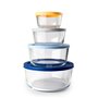 Ensemble de 4 Boîtes à Lunch Ibili Transparent Plastique (4 Unités)
