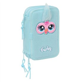 Pochette à crayons triple Furby Bleu 12