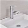 Mitigeur lavabo - EDOUARD ROUSSEAU - Dower - Cartouche céramique Ø 35 mm - Butée éco-stop - Aérateur réducteur de débit - Chromé