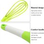 2 Pièces Plastique Fouet Manuel Fouet à Main pour Œufs Cuisine de Cuisson Multifonctionnel Pliable Mélangeur
