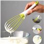 BETOY Fouet Manuel, 2 Pièces Plastique Fouet Manuel Fouet à Main pour Œufs Cuisine de Cuisson Multifonctionnel Pliable Mélangeur