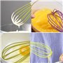 BETOY Fouet Manuel, 2 Pièces Plastique Fouet Manuel Fouet à Main pour Œufs Cuisine de Cuisson Multifonctionnel Pliable Mélangeur