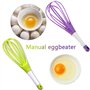 BETOY Fouet Manuel, 2 Pièces Plastique Fouet Manuel Fouet à Main pour Œufs Cuisine de Cuisson Multifonctionnel Pliable Mélangeur
