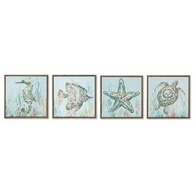 Cadre Home ESPRIT Bleu Blanc méditerranéen 30 x 3