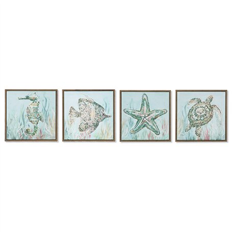 Cadre Home ESPRIT Bleu Blanc méditerranéen 30 x 3