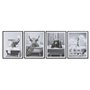 Cadre Home ESPRIT Blanc Noir Animal Vintage 45 x 2