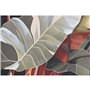 Cadre Home ESPRIT Jaune Vert Terre cuite Palmiers Tropical (2 Unités)