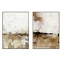 Cadre Home ESPRIT Blanc Marron Beige Abstrait Moderne 103 x 4