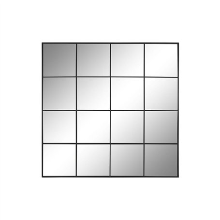 Miroir mural Home ESPRIT Noir Fenêtre 122 x 2 x 122 cm