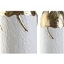 Ensemble de 3 Vases Home ESPRIT Blanc Doré Métal 21 x 21 x 55 cm (3 Pièces)