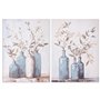 Cadre Home ESPRIT Bleu Blanc Beige Oriental Vase 60 x 3