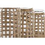 Ensemble de 3 Vases Home ESPRIT Naturel Verre 11 x 11 x 21 cm (3 Pièces)