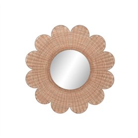 Miroir mural Home ESPRIT Marron Naturel Tropical 98 x 1 x 98 cm