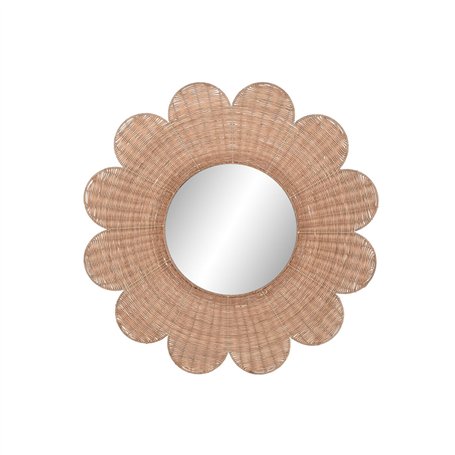 Miroir mural Home ESPRIT Marron Naturel Tropical 98 x 1 x 98 cm