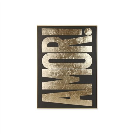Cadre Home ESPRIT Noir Doré 103 x 4