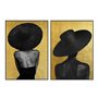 Cadre Home ESPRIT Noir Doré Chapeau 103 x 4
