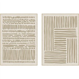 Cadre Home ESPRIT Blanc Beige Urbaine 103 x 4