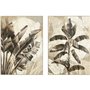 Cadre Home ESPRIT Blanc Beige Palmiers Tropical 103 x 4
