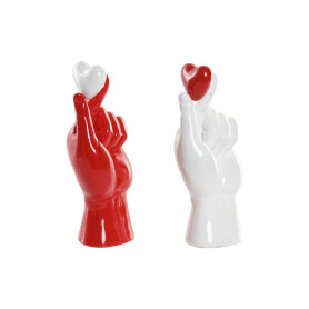Figurine Décorative Home ESPRIT Blanc Rouge Main 12 x 8