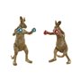 Figurine Décorative Home ESPRIT Bleu Rouge Doré Kangourou 23 x 25 x 40
