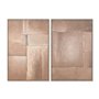 Cadre Home ESPRIT Marron Abstrait Moderne 80 x 3