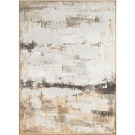Cadre Home ESPRIT Blanc Beige Abstrait Urbaine 130 x 5 x 180 cm