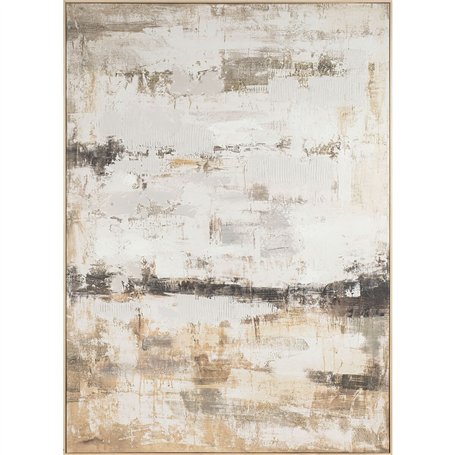 Cadre Home ESPRIT Blanc Beige Abstrait Urbaine 130 x 5 x 180 cm