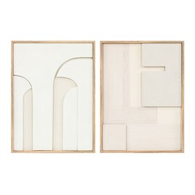 Cadre Home ESPRIT Blanc Naturel Moderne Scandinave 75 x 3
