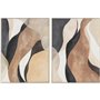 Cadre Home ESPRIT Marron Beige Abstrait Urbaine 60 x 2