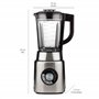 BOJ Blender Mixeur à verre TB-1700 Puissance : 1200 W 05150104