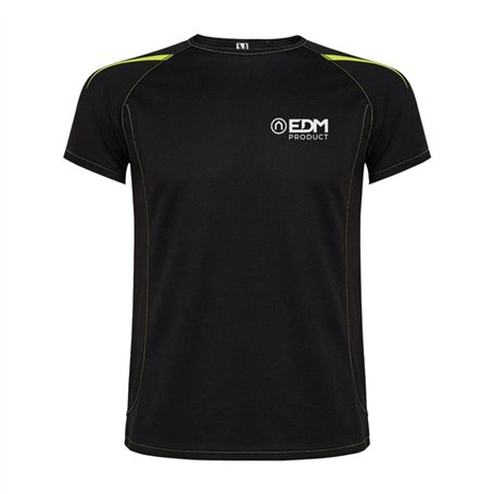 T-shirt à manches courtes homme EDM Noir
