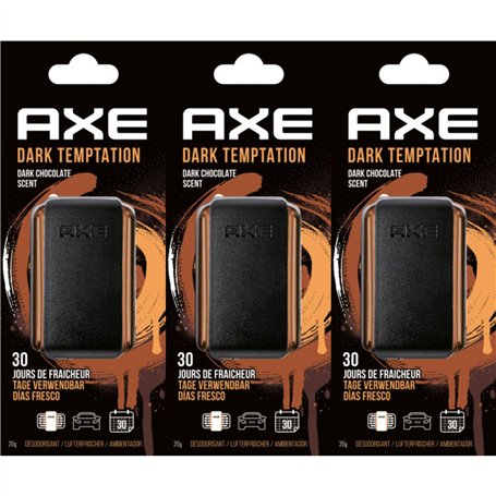 AXE Lot de 3 désodorisants pour voiture Dark Temptation