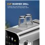 Aigostar Barista - Machine à café Expresso et Cappuccino, Compatible avec capsules et café moulu, 20 Bars, Écran Tactile Digital