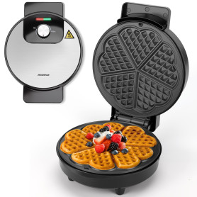 Aigostar Gaufrier pour 5 Gaufres en Forme de Cœur