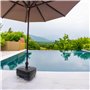 Pied Well Home pour parasol 45L en Polypropylène Anthracite