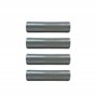 HALOTEC | Lot de 4 tubes filetés M10x1 galvanisés pour lampe | Tube métallique de 40 mm pour douille et tige de lampe | Accessoi