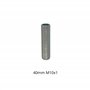 HALOTEC | Lot de 4 tubes filetés M10x1 galvanisés pour lampe | Tube métallique de 40 mm pour douille et tige de lampe | Accessoi