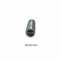 HALOTEC | Lot de 4 tubes filetés M10x1 galvanisés pour lampe | Tube métallique de 40 mm pour douille et tige de lampe | Accessoi