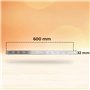 Grille de ventilation pour four/induction – Idéale pour la ventilation des fumées, vapeurs ou gaz – Dimensions 600 x 32 mm – Gri
