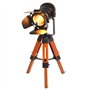 B·LED BARCELONA LED BarcelonaLED Lampe de table de cinéma ajustable vintage - Nautique Noir Style rétro Trepied Projecteurs trép