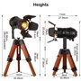 B·LED BARCELONA LED BarcelonaLED Lampe de table de cinéma ajustable vintage - Nautique Noir Style rétro Trepied Projecteurs trép