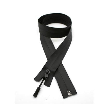 DOJA Barcelona | Fermeture Impermeable Noir | Pack 1 | Fermeture Eclair Etanche Nº7 | Longueur 85cm | Nylon | Curseur Fermeture