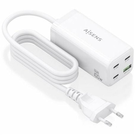 Chargeur sans fil Aisens ASCH-100W4P053-W Blanc 100 W