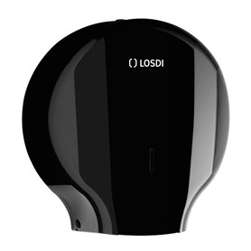 Distributeur de Papier Toilette 300 m. ABS Noir Ø 45 Elegance