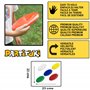 Partituki Pack de 5 Disques Volateurs pour Enfants. Très Facile à Fixer. Beaucoup Plus Sûr Que Les Frisbees Standard. Anneaux Vo