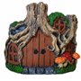 TIN DREAMS FACTORY | Pot de Fleurs Maison Hobbit en Béton Peint à la Main – Cache-Pot Original pour Plantes