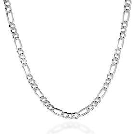 IDELUSH Chaîne en argent pour homme de 55 cm et 4 mm