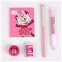 Trousse Scolaire avec Accessoires Minnie Mouse Rouge 6 Pièces